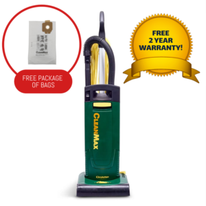 CleanMax Champ 12" Commercial Upright Vacuum With Tools