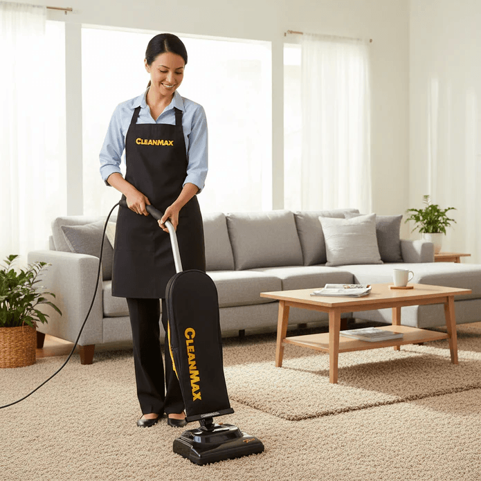 zm200_in_use CleanMax Zoom 200 commercial upright vacuum