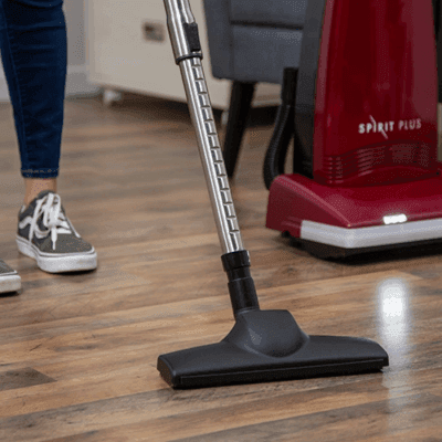 Riccar Spirit Plus bare floor tool with washable microfiber pad for hardwood and tile
