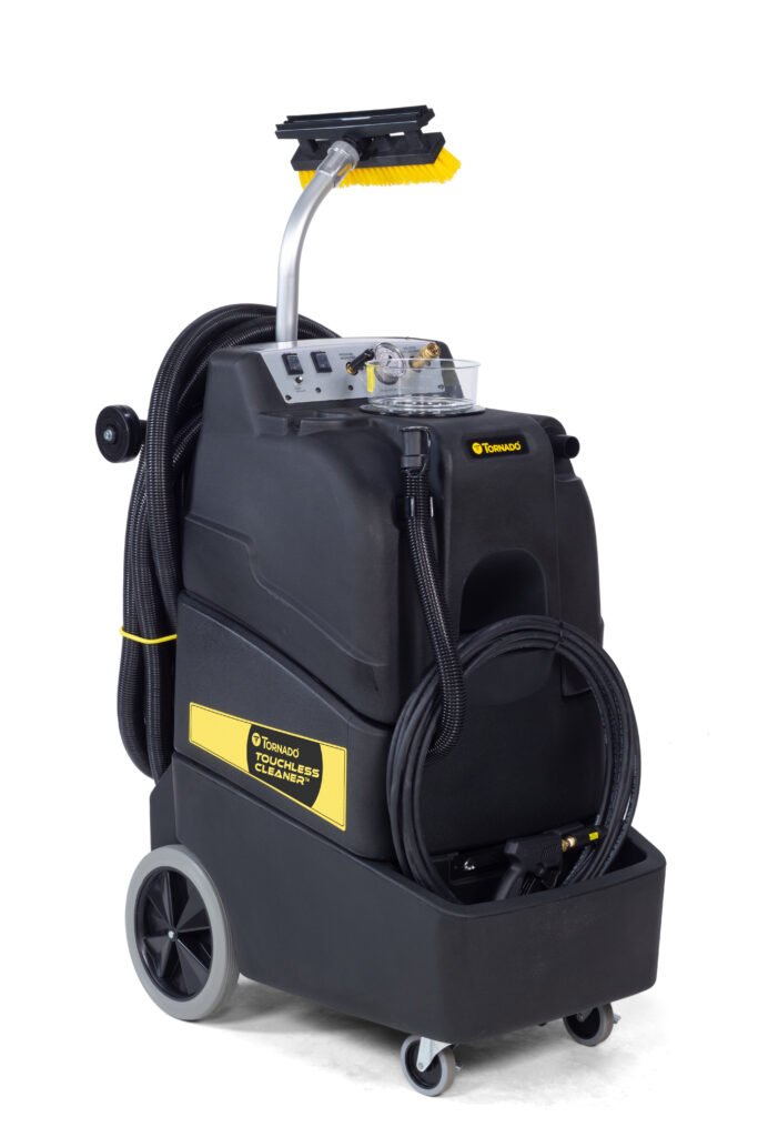 Tornado Touchless Restroom Cleaner – High-Performance 500 PSI Cleaning Machine with 15-Gallon Tanks, 40 Ft Hose, and Industry-Leading Suction for Hygienic, Touch-Free Cleaning