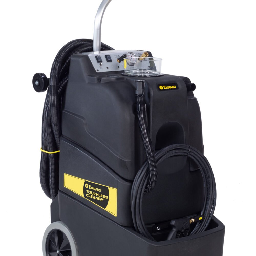 Tornado Touchless Restroom Cleaner – High-Performance 500 PSI Cleaning Machine with 15-Gallon Tanks, 40 Ft Hose, and Industry-Leading Suction for Hygienic, Touch-Free Cleaning