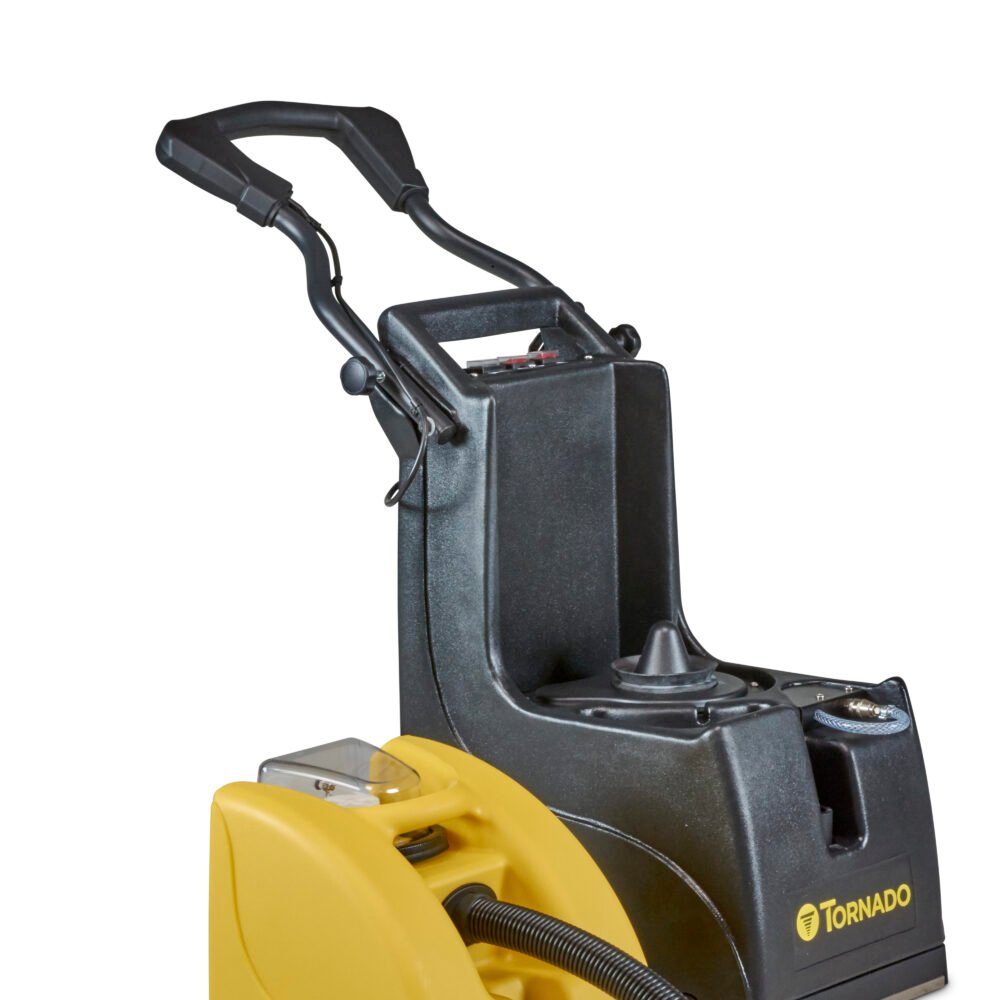 Tornado Mini-Marathon 370 Carpet Extractor – Compact Self-Contained Carpet Cleaner, 3.7 Gal Solution & 3 Gal Recovery Tanks, 110 CFM, 92" Waterlift, 12" Chevron Brush | Model 98103