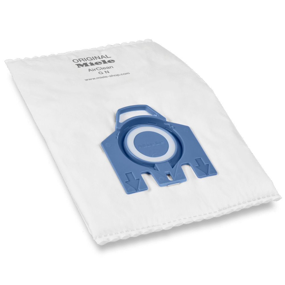 20000200303 Miele AirClean 3D Efficiency GN Vacuum Bags – Style GN Dustbags, 4-Pack with Filters