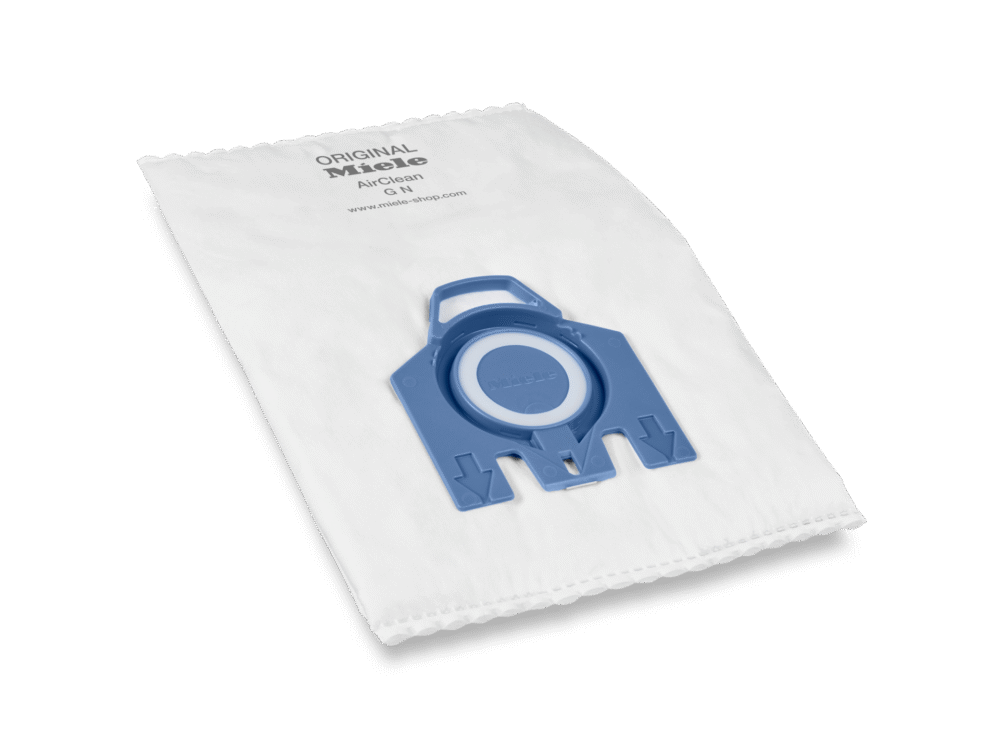 20000200303 Miele AirClean 3D Efficiency GN Vacuum Bags – Style GN Dustbags, 4-Pack with Filters