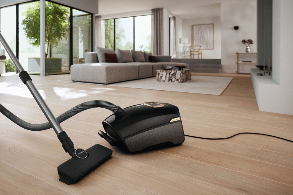 Miele Guard L1 AllFloor PowerLine Canister Vacuum – SUSE0, Obsidian Black, DynamicDrive, AllFloor Brush