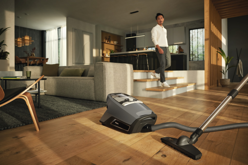 20000197228 Miele Blizzard CX1 PureSuction PowerLine Bagless Vacuum – SKRE0, Graphite Grey, Vortex Technology