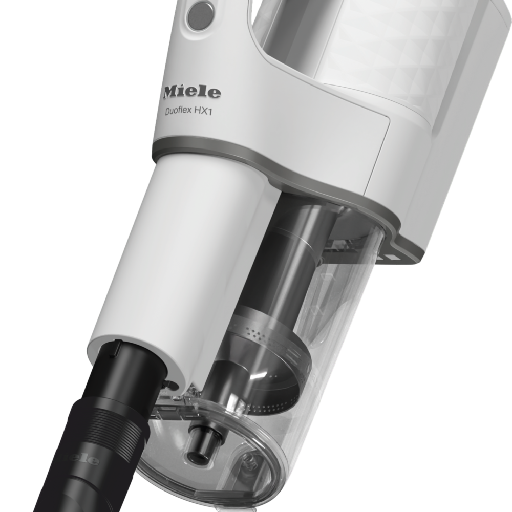 20000202703 Miele Duoflex HX1 Extra Cordless Stick Vacuum – Brilliant White, Grab&Go, 55-Min Runtime