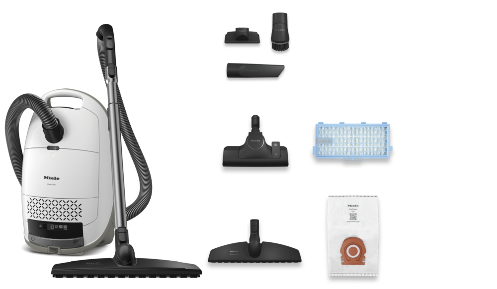 20000216015 Miele Guard M1 Parquet XL PowerLine Canister Vacuum – SVTE0, Brilliant White, Parquet Twister XL