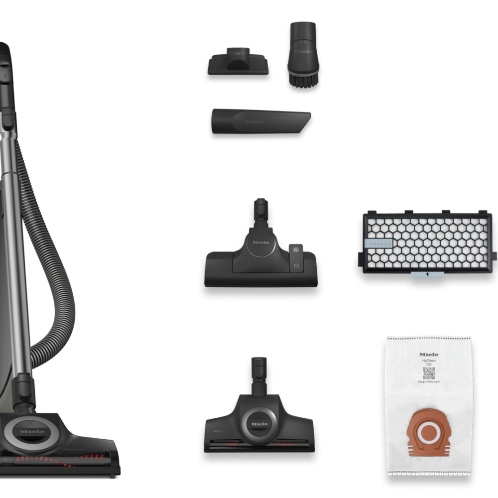 20000216018 Miele Guard M1 Cat & Dog PowerLine Canister Vacuum – SVZE0, Obsidian Black, TurboBrush & Active AirClean Filter