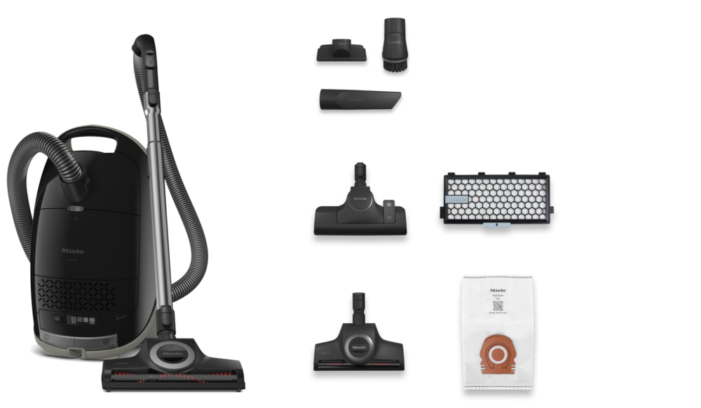 20000216018 Miele Guard M1 Cat & Dog PowerLine Canister Vacuum – SVZE0, Obsidian Black, TurboBrush & Active AirClean Filter