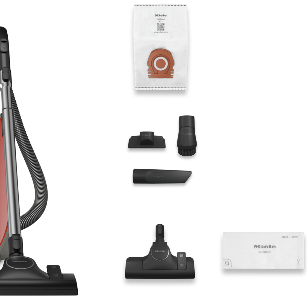 Miele Guard M1 Terra PowerLine Canister Vacuum – SVWE0, Terra Red, AirClean Filter