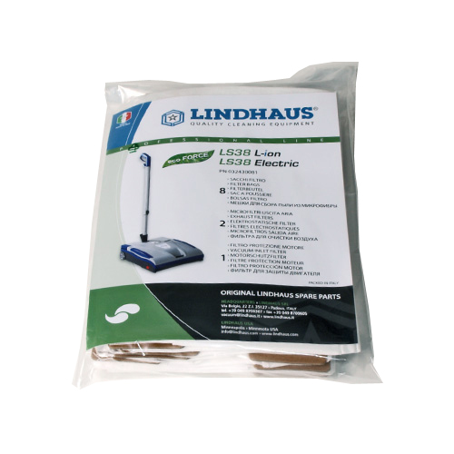 LS38 Lindhaus LS38 vacuum bags 8 pack for LS38 vacuum part 032430081
