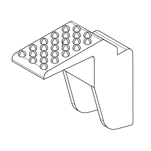 113. Lindhaus PB12 - Foot Pedal Dark Gray - 001920105