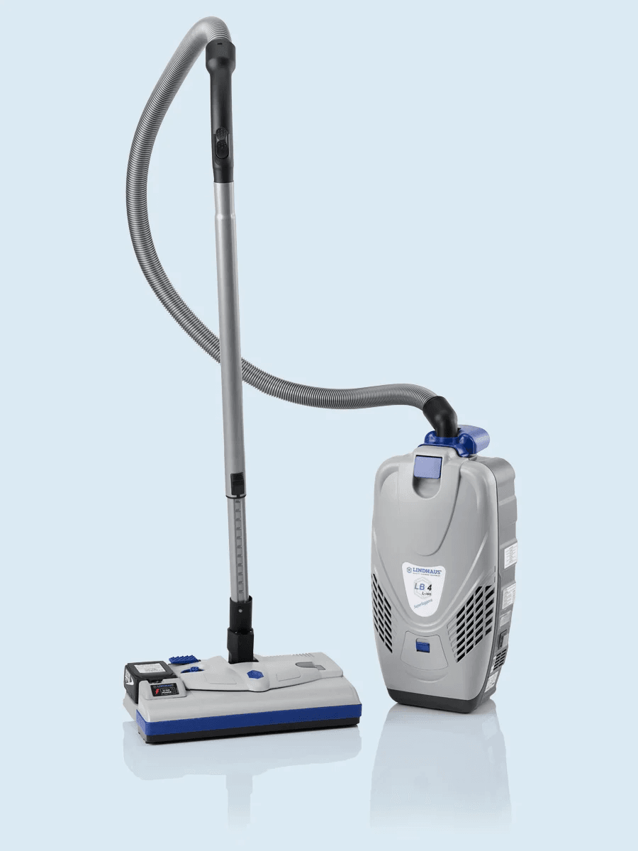 Lindhaus PB14e L-ION Battery-Powered Power Brush — Cordless Carpet & Rug Cleaning Head