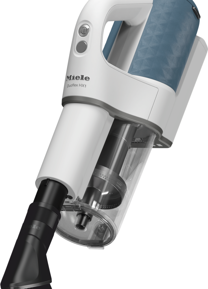 Miele Duoflex HX1 in handheld mode for above-floor cleaning