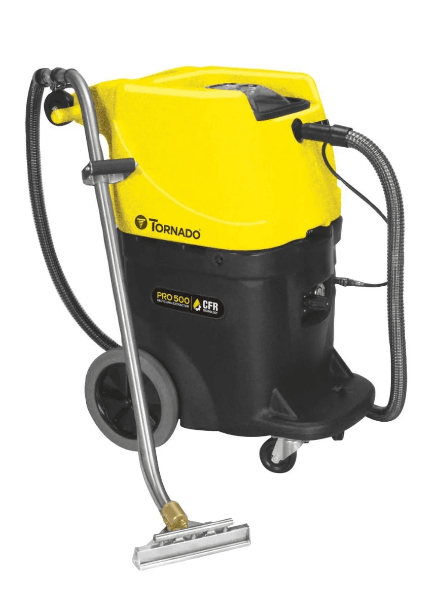 Tornado Pro 500 recycling carpet extractor 98822 with kit wand hand tool hose