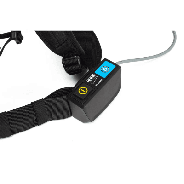 Tornado Zephyr belt-mounted controls power ECO mode battery indicator