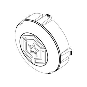 Part No. 164. Lindhaus LS50 Electric - Cover Rear Wheels Blue (Wrapping of 2) - 180173881