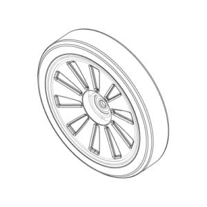 Part No. 167. Lindhaus LS50 Electric - Rear Wheel D.200 - 060230081