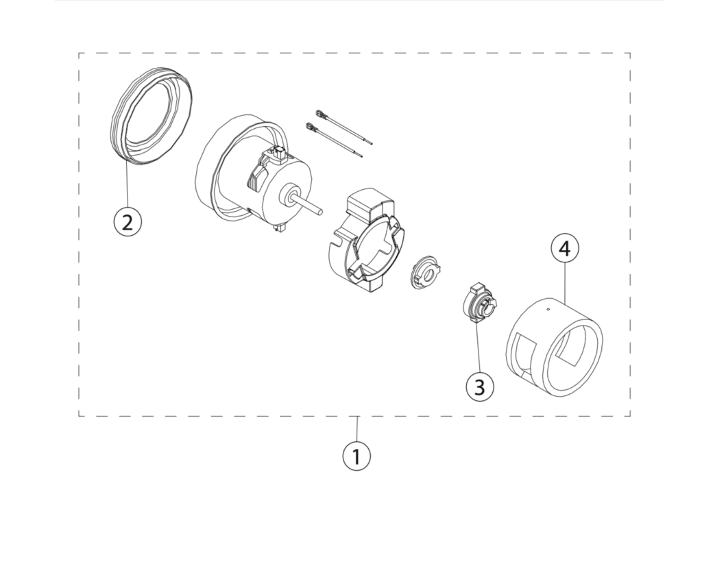 CleanMax CMP-3T Motor Assembly parts diagram