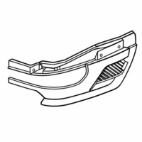 Plastic; Battery Housing Front - HOM535006001
