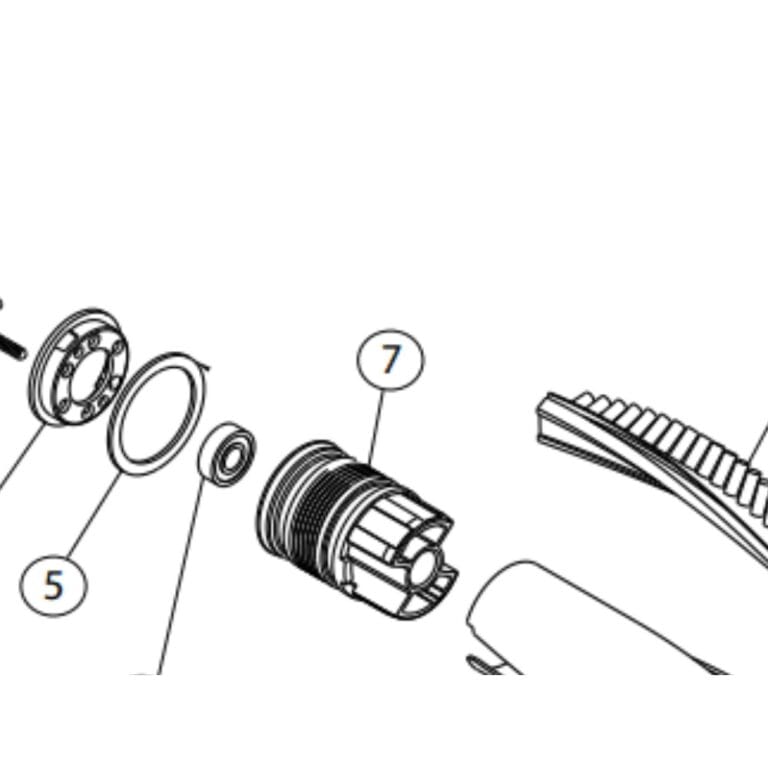 Pulley Clamping Design for Flat Belt schematic diagram part number B220-1200 for Tornado, Riccar, Simplicity and CleanMax vacuums