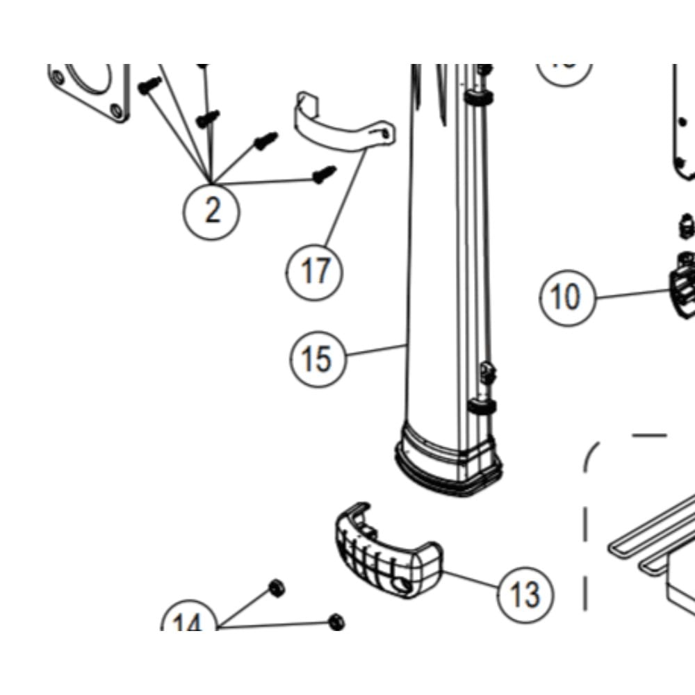 Tornado Roam 97300 Handle Duct B220-3014C schematic diagram Tornado Roam 97300 Handle Duct B220-3014C schematic diagram