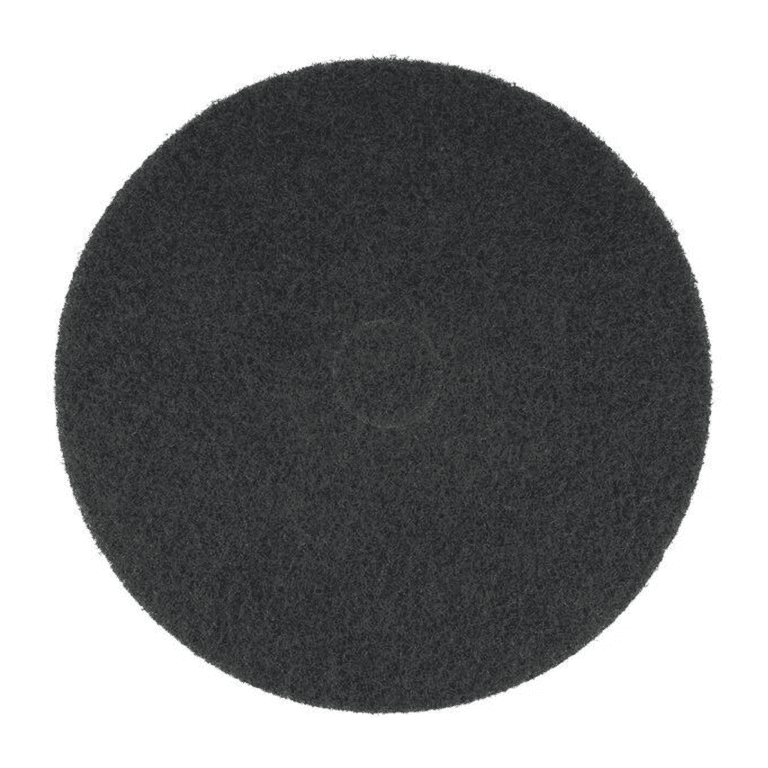 Powr-Flite 17in Black Stripping Floor Pad (5/Case) BK0517 Powr-Flite 17 inch black stripping floor pad part number BK0517