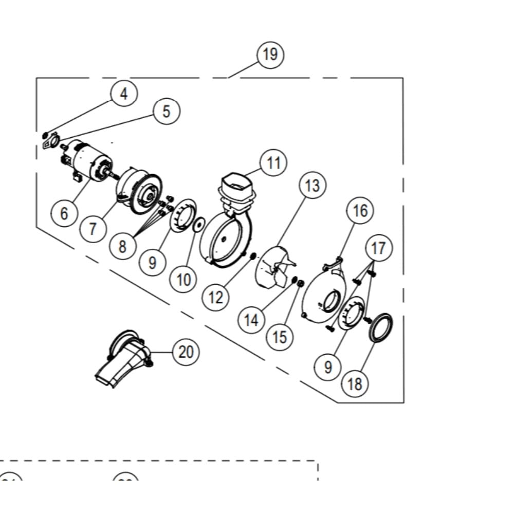 Tornado Roam 97300 Motor Assembly D223-2100 schematic diagram Tornado Roam 97300 Motor Assembly D223-2100 schematic diagram