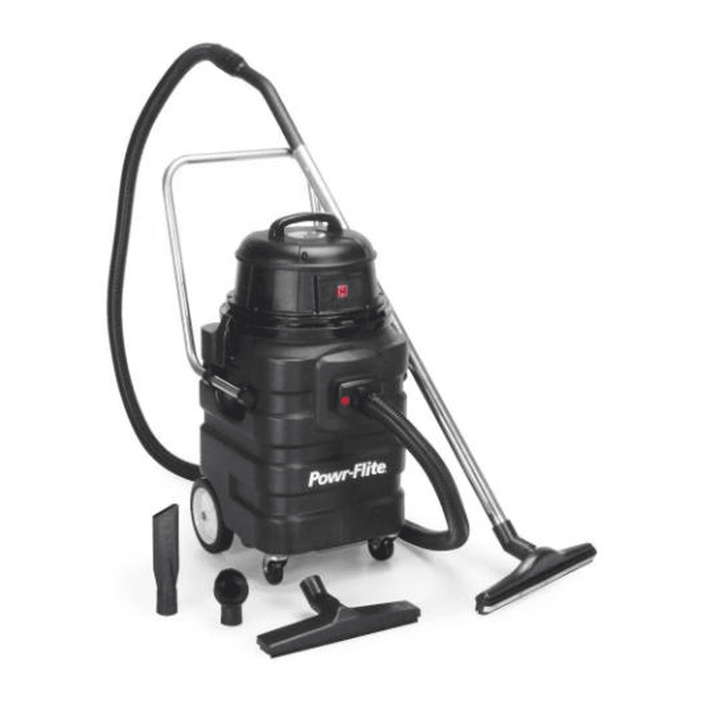 PF54 Powr-Flite PF54 15 gallon poly tank wet/dry commercial recovery vacuum with tool kit part number PF54