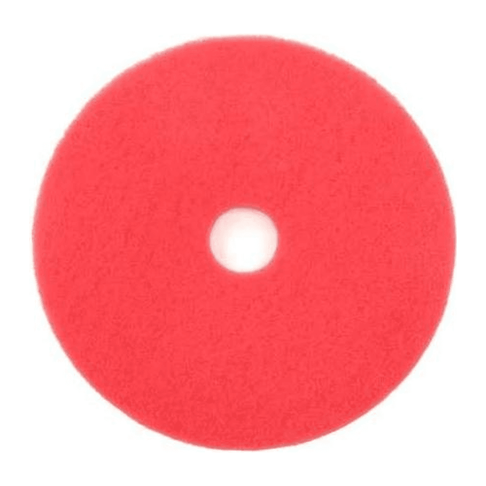 Powr-Flite 17 inch red spray buff floor pad part number RD0517