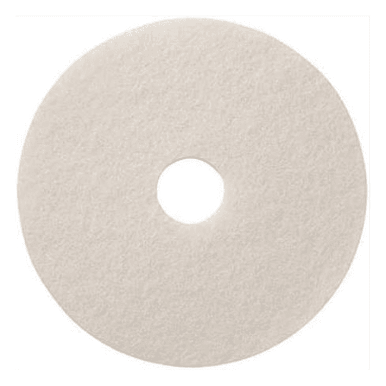 Powr-Flite 17in White Polish Floor Pad (5/Case) WT0517 Powr-Flite 17 inch white polish floor pad part number WT0517