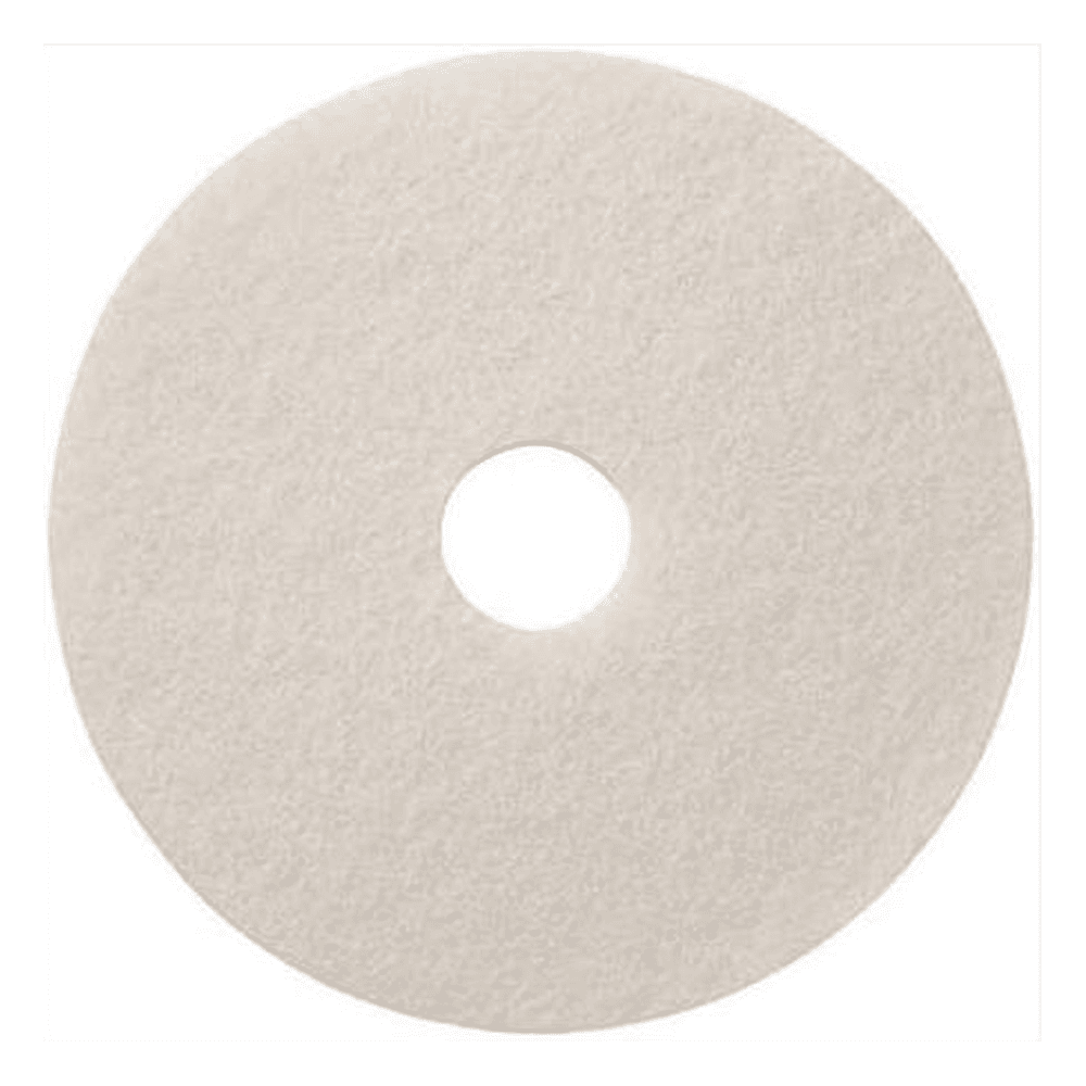 Powr-Flite 17 inch white polish floor pad part number WT0517
