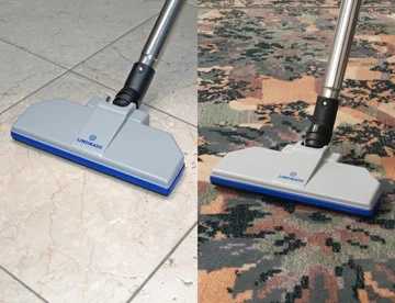 Lindhaus LB4 backpack vacuum floor nozzle cleaning rug