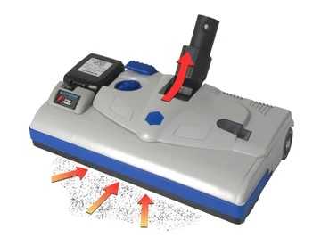 Lindhaus PB14e L-ION cordless power brush profile