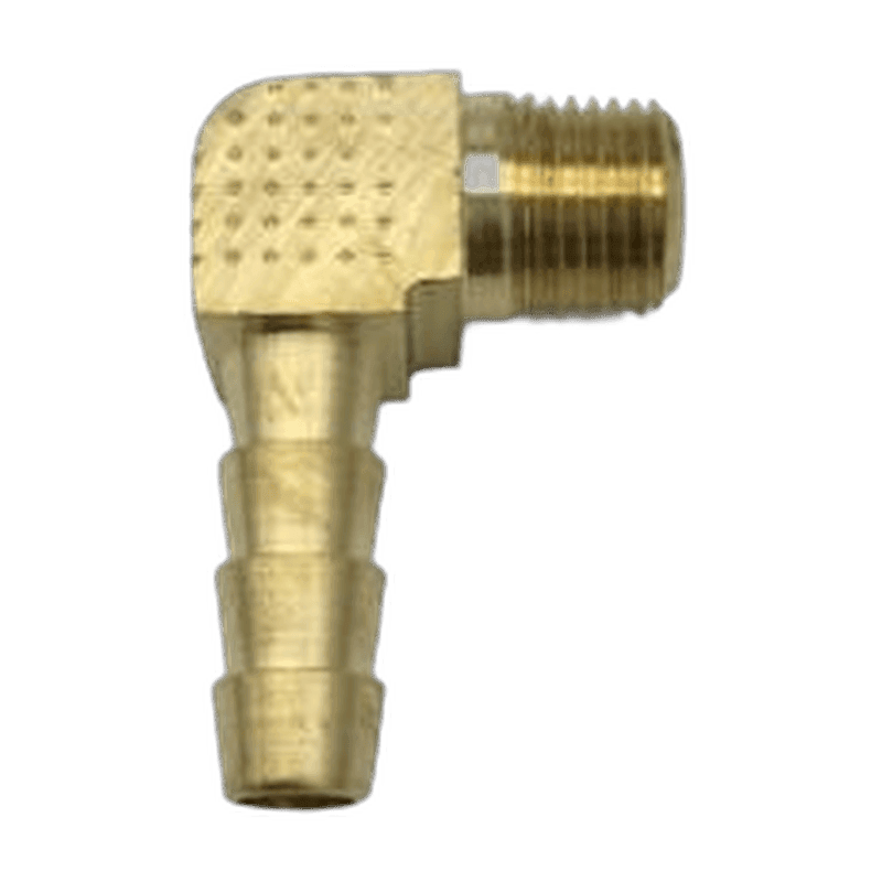Tornado Marathon 98170 / Powr-Flite Prowler PFX900S brass 90 degree fitting 1/4 in. barb x 1/8 in. MPT part number 7AT006