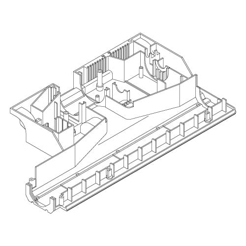 Lindhaus RX Eco Force (Rx_380_450_500) Base Housing 380(15') [includes #54 Base Metal Guides Set] - 081990281