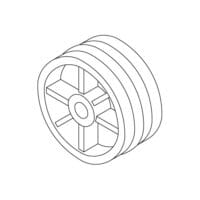 Lindhaus Dynamic Front Wheel Nylon 003090004