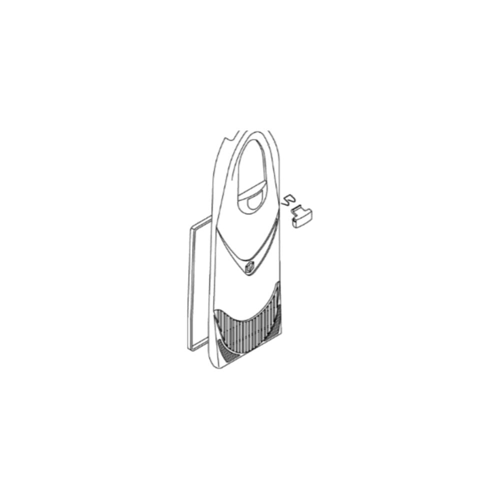 Lindhaus Dynamic Eco-Force Bag Housing Cover Light Grey schematic diagram part number 085334801