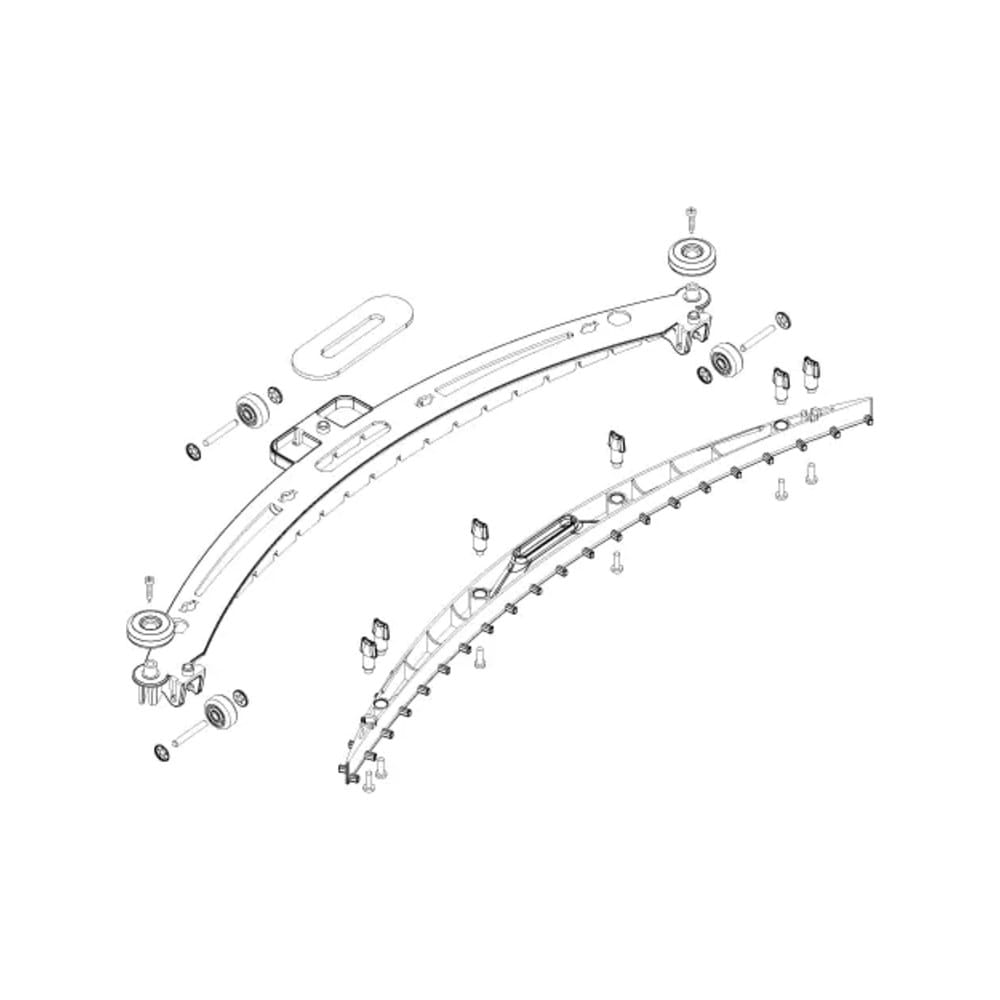 Lindhaus LW46 Support Squeegee Kit Grey Wheels (1 Pc) part number 089740081 Lindhaus LW46 Support Squeegee Kit Grey Wheels (1 Pc) part number 089740081
