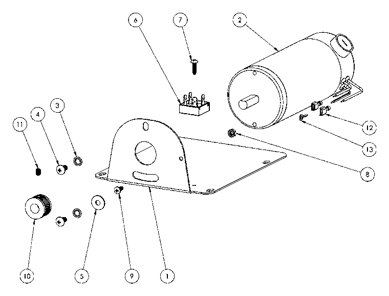 Tornado 93030 Carpetkeeper brush motor parts diagram