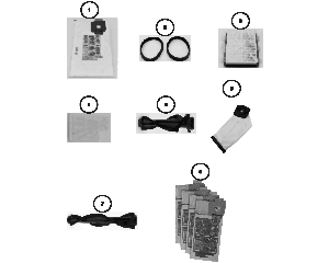 Tornado CV 30 accessories and consumables diagram