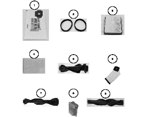 Tornado CV 38 accessories and consumables diagram