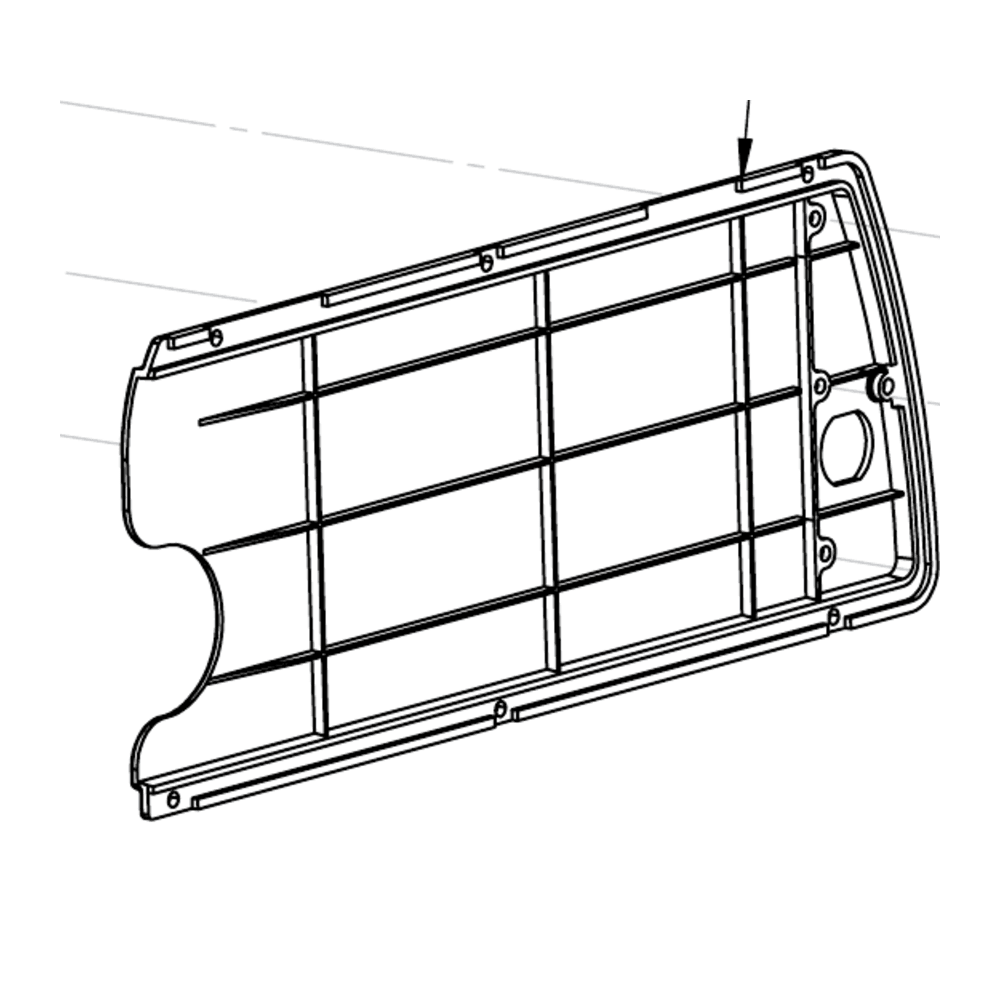 Tornado Pac-Vac 6 Roam battery box cover schematic diagram part number X1383