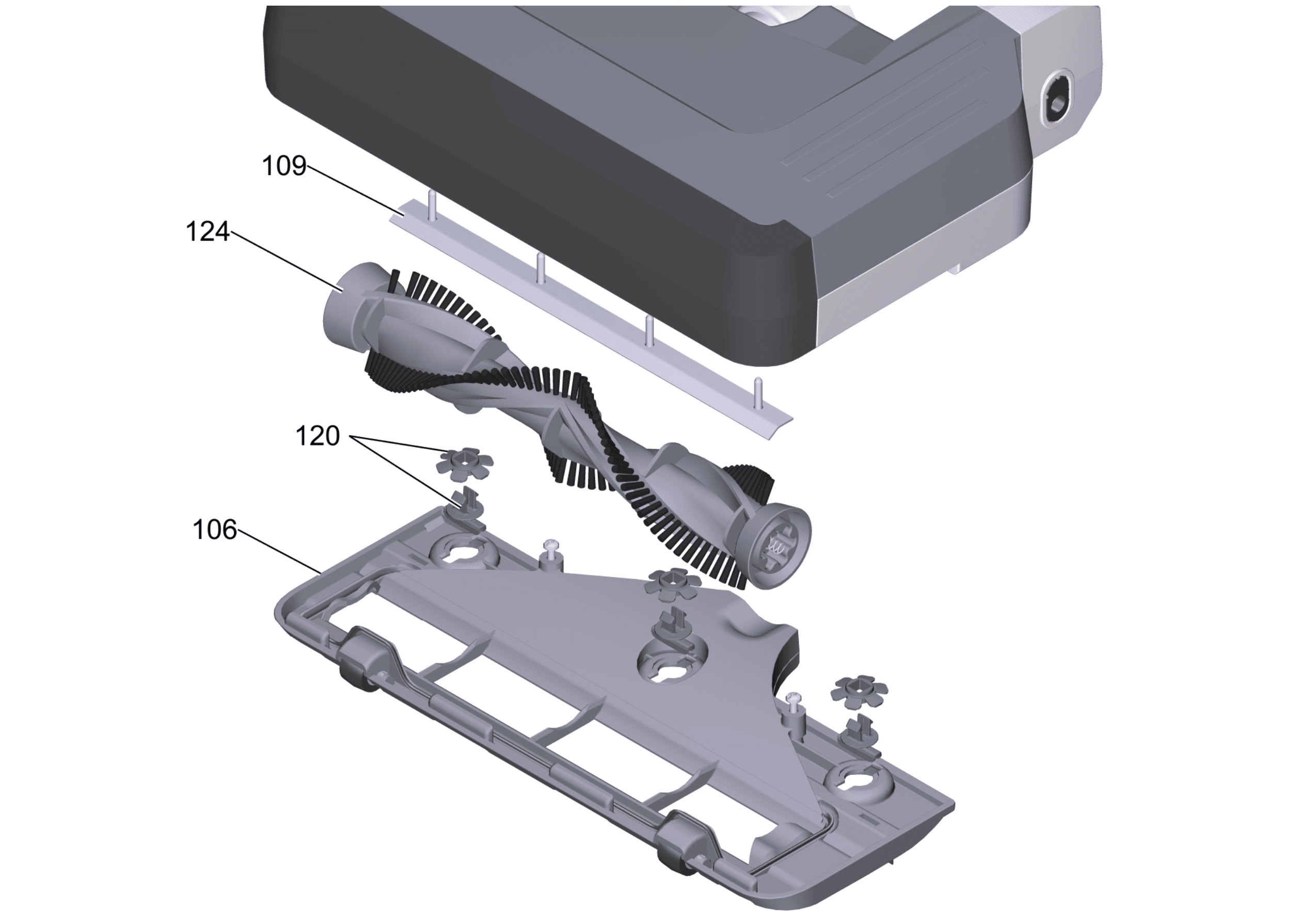 Tornado Strike TV190-W10-U glide sole parts diagram