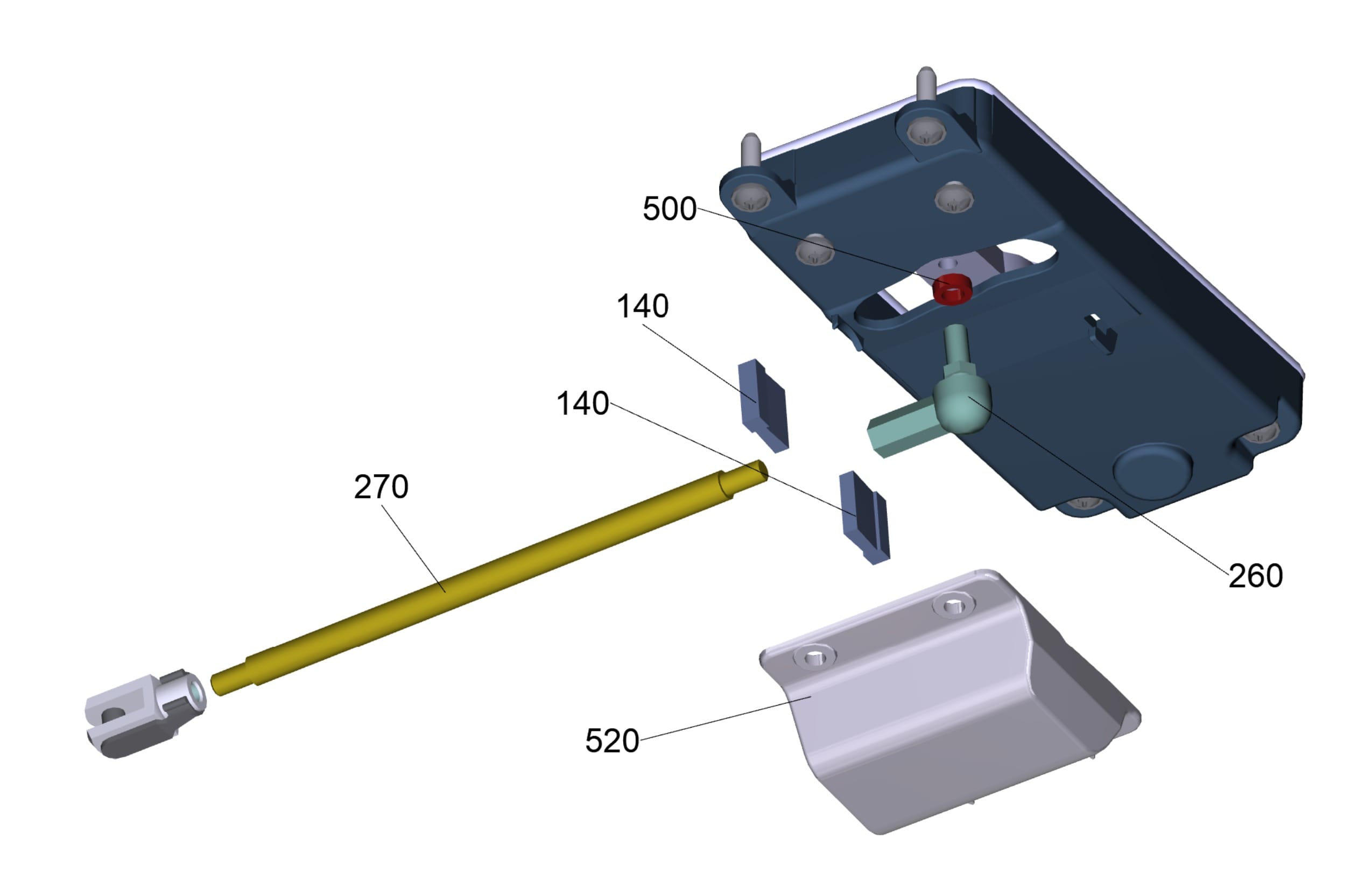 Tornado Tempest TV400-W26-U filter shaker assembly parts diagram with numbered callouts