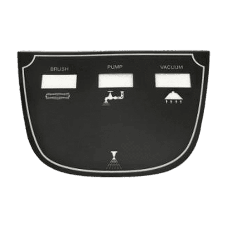 Tornado Marathon 98170 / Powr-Flite Prowler PFX900S 3-hole switch panel label part number X9093 Tornado Marathon 98170 / Powr-Flite Prowler PFX900S 3-hole switch panel label part number X9093