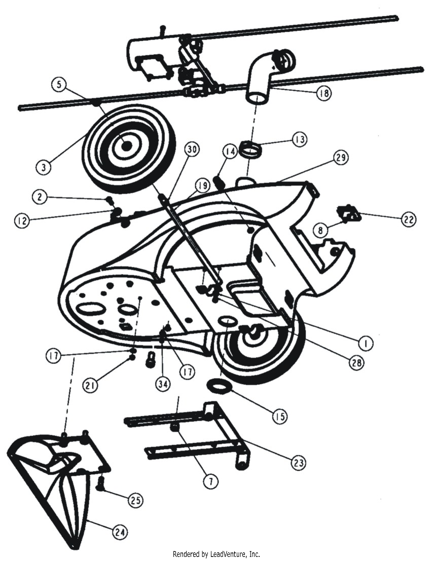 Tornado 98169 Marathon 1200 chassis assembly (part 2) parts diagram