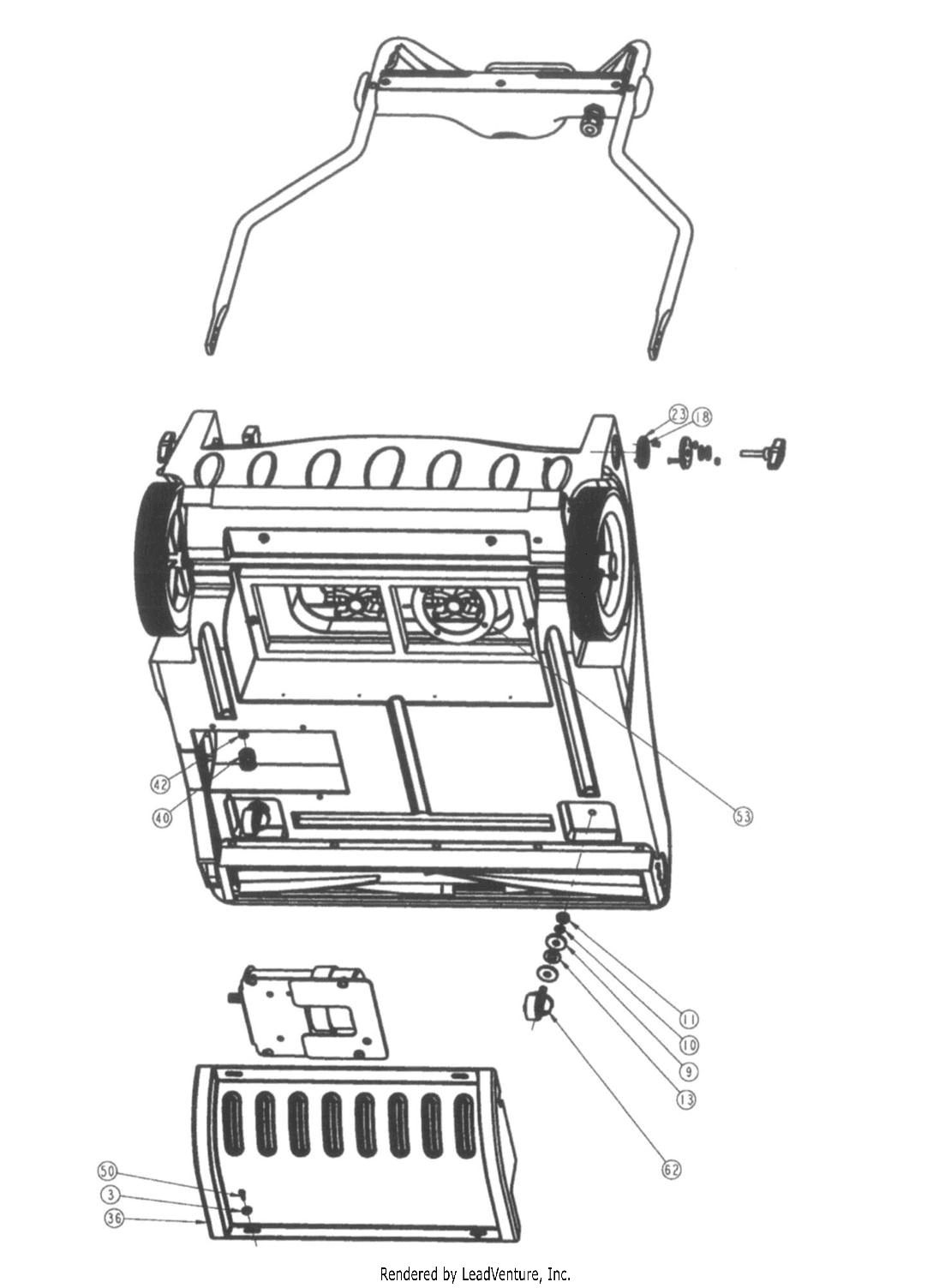 Tornado 93031 Carpetkeeper Left Side parts diagram