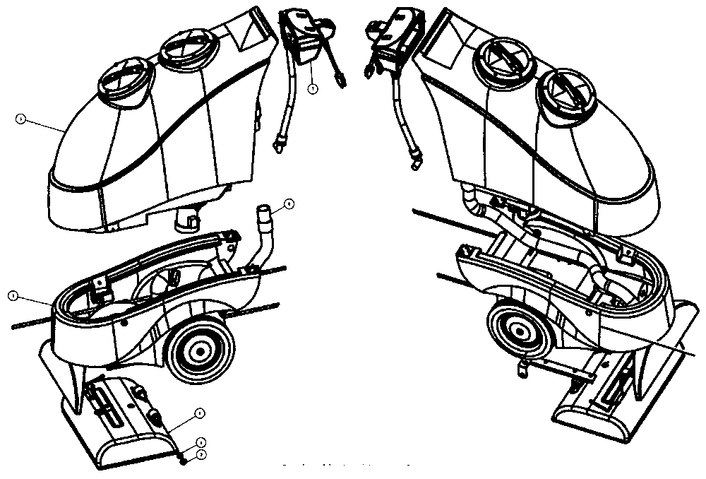 Tornado 98167 Marathon 800 Main Assembly Schematic Tornado 98167 Marathon 800 main assembly parts schematic